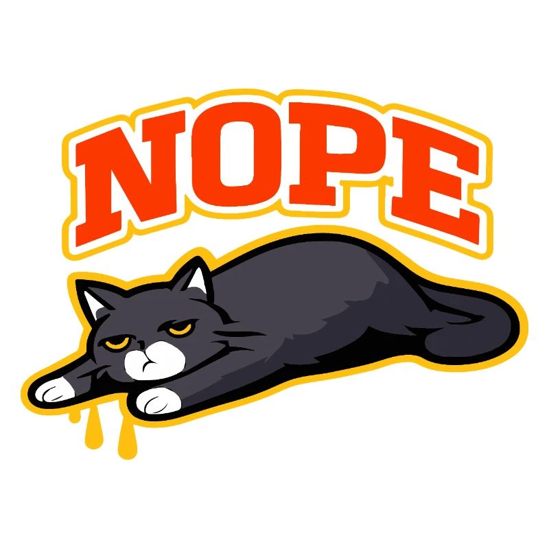 Nein, Katzen-Faulenz-Meme