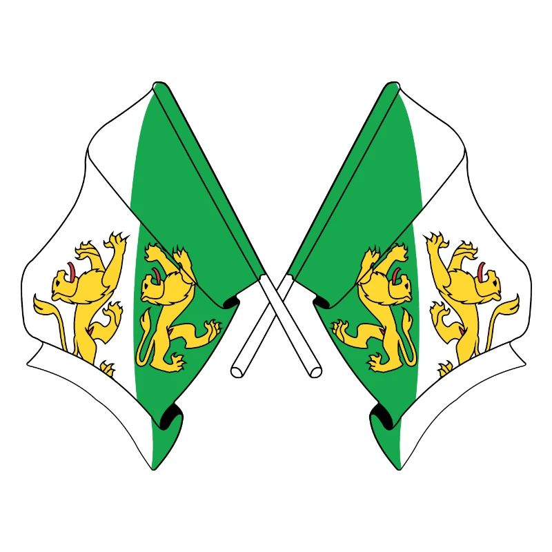 Zwei Flaggen der Thurgauer Schweiz