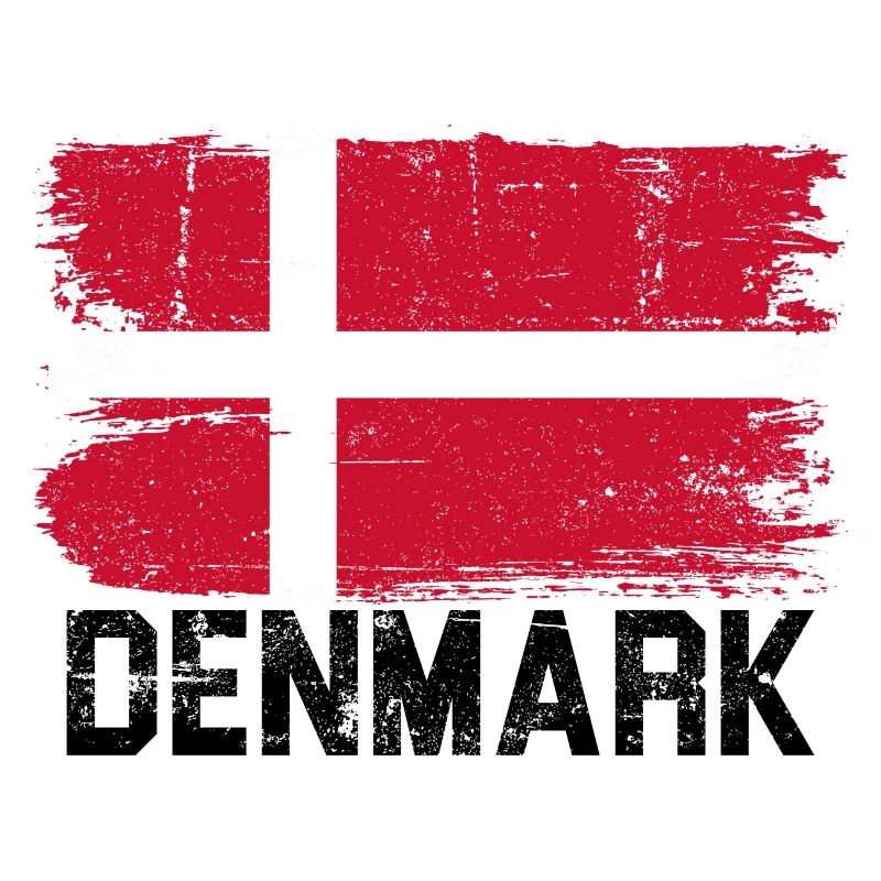 Grunge Danish Flag Brush