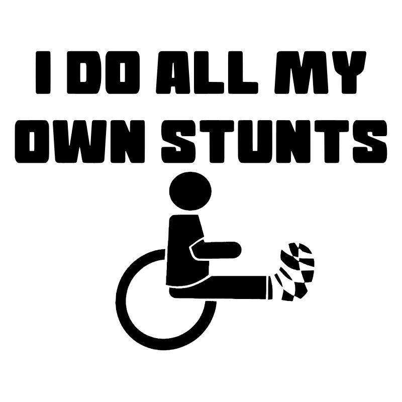 Rollstuhlfahrer mit Bein in Gips #