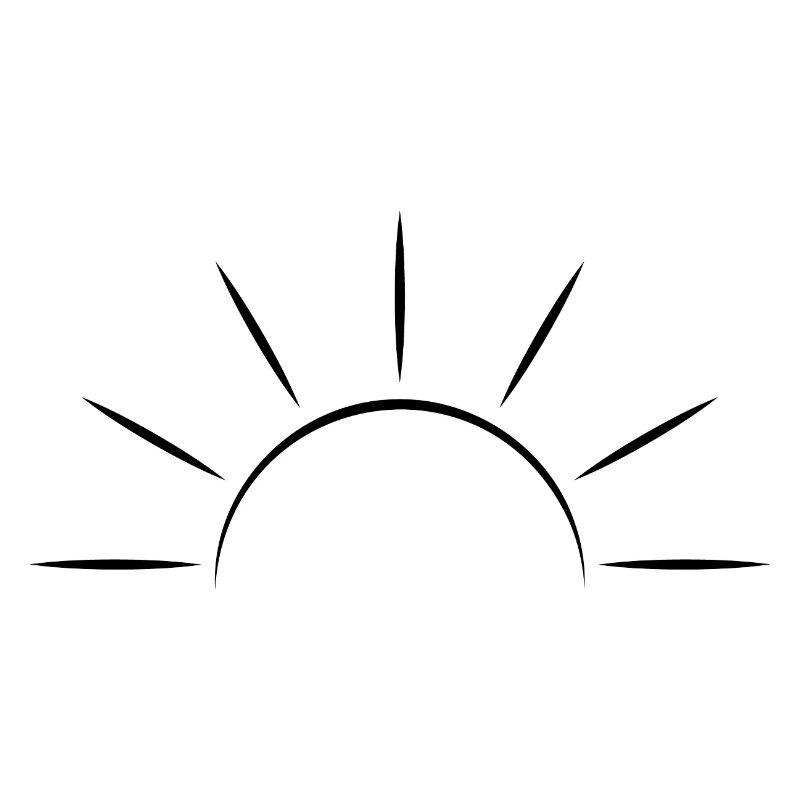 Sunrise black - Minimal Design