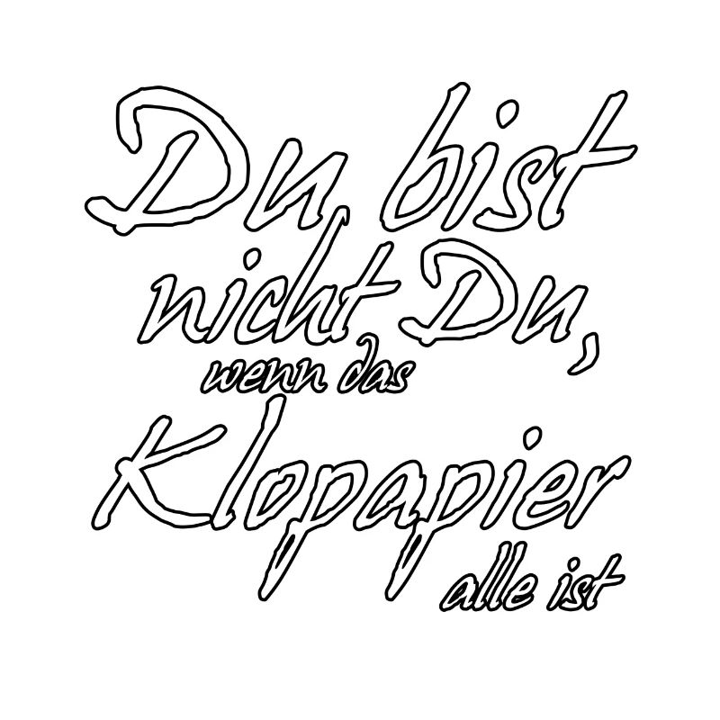 Klopapier lustig Spruch Virus Statement