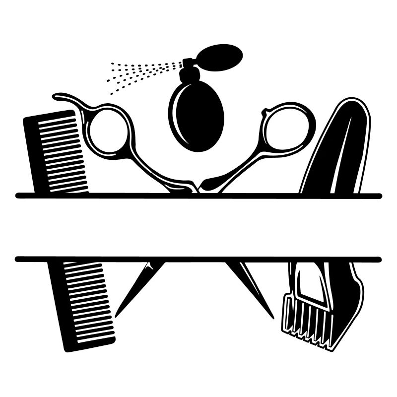 Friseur-Attribut-Text-Banner
