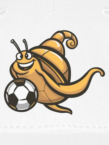 Schnecke Maskottchen Fußball