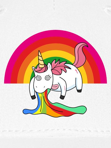 Kotzendes Einhorn Regenbogen