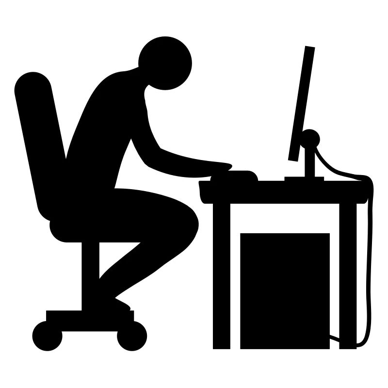 Computer Schreibtisch Nerd