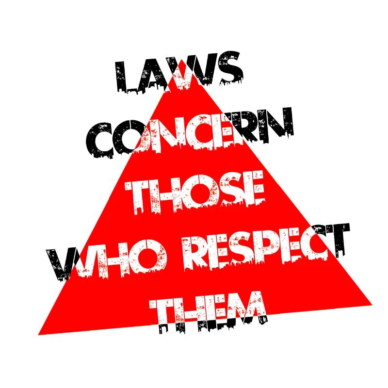 Red Triangle Distress Typography