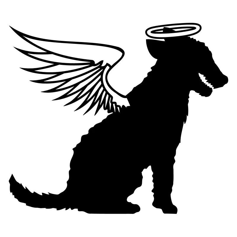 Hund Engel Heiligenschein Flügel Himmel Engelchen