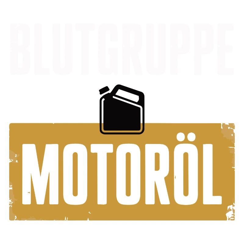 Blutgruppe Motoröl Schrauber Design