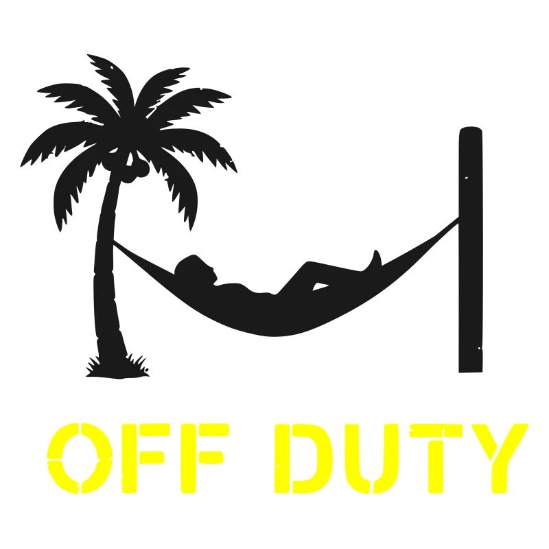 Hängematte Off Duty Spruch