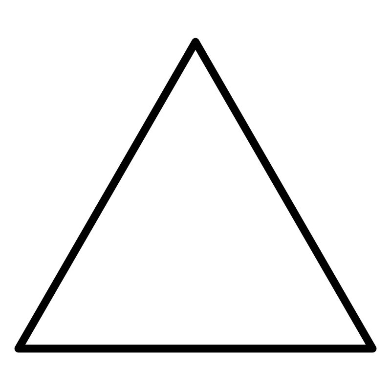 Symbol triangle equilateral
