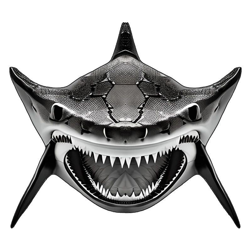 Requin avec la gueule ouverte