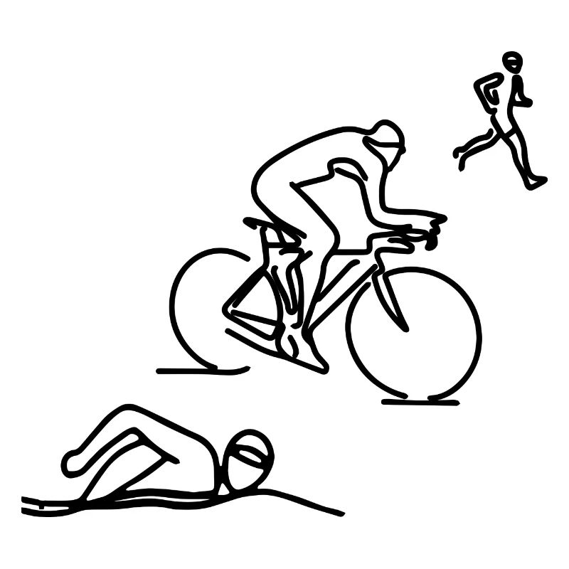 Triathlet Skizze