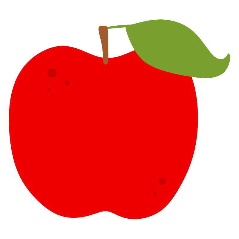 Lebendiger roter Apfel Illustration