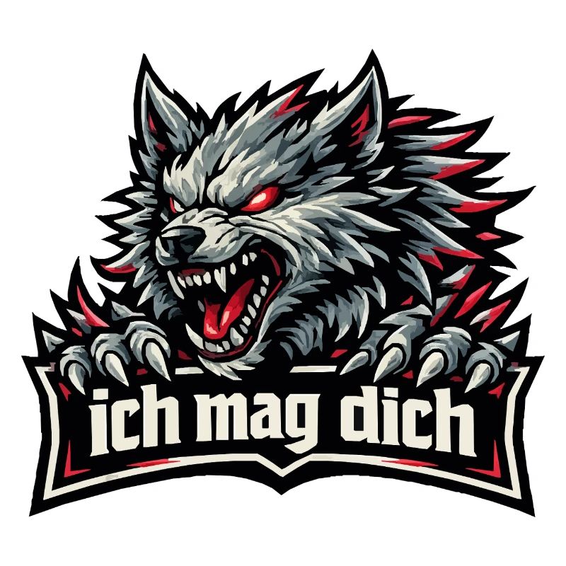 Fenriswolf Spruch – Ich mag dich