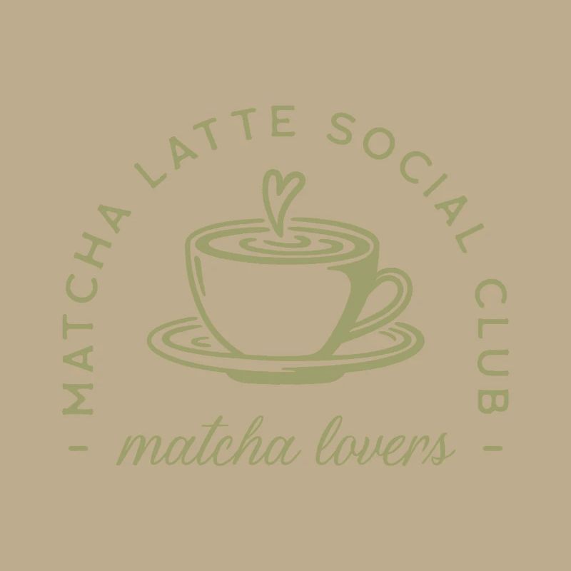 Matcha latte vert aesthetic