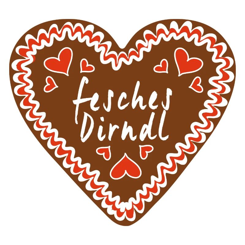 Fesches Dirndl Lebkuchenherz
