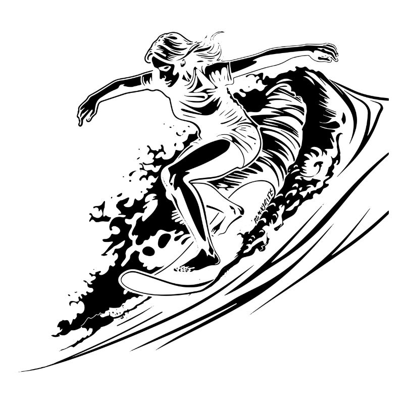 Surfen Mädchen