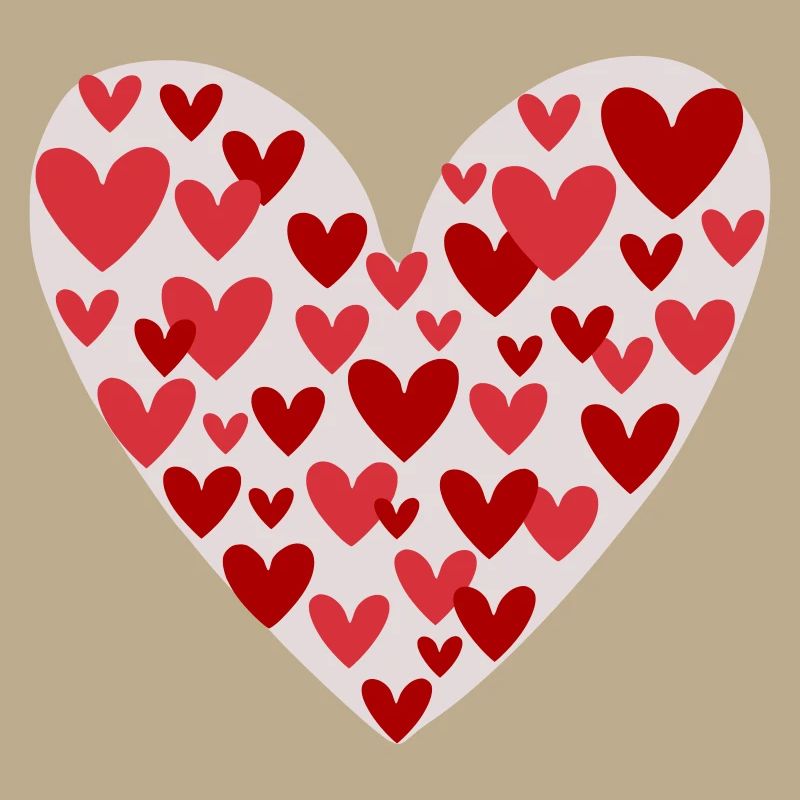 Many hearts pattern