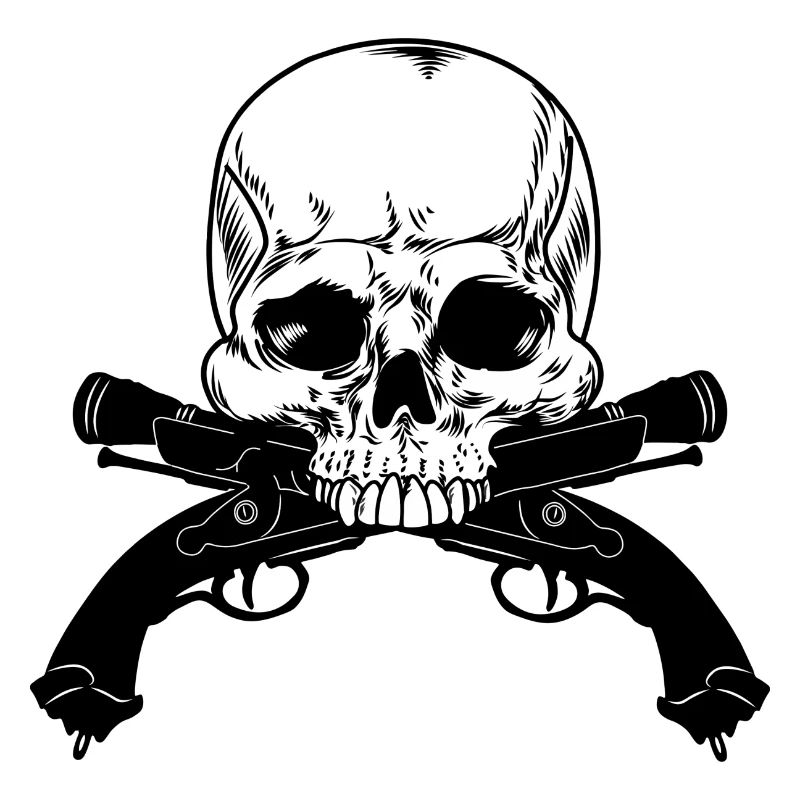 Skull gun duel