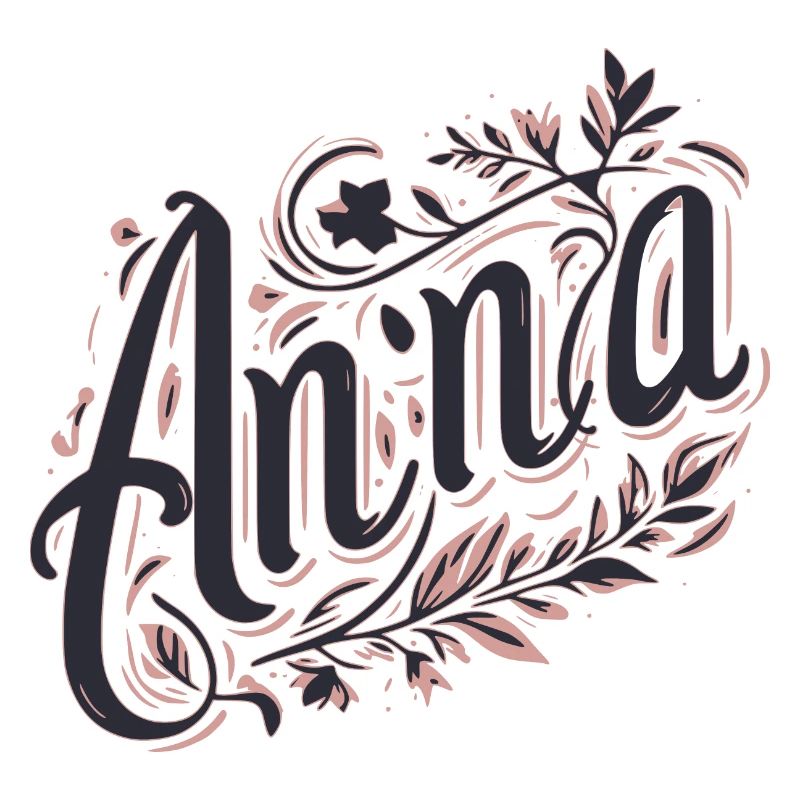 Anna Name Floral