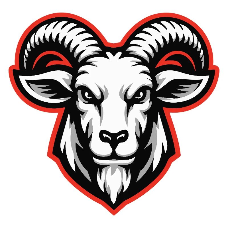 Bold Goat Head Emblem