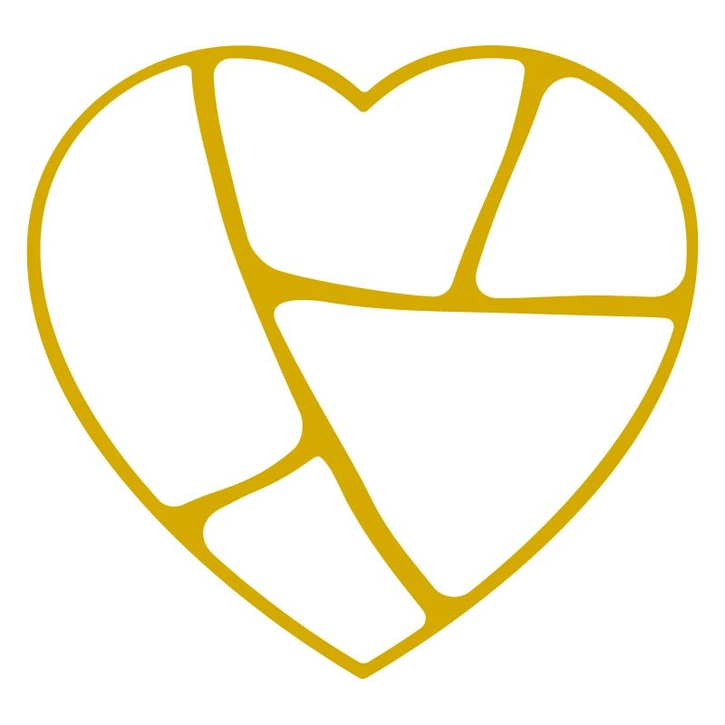 Kintsugi-Herz (hohl)