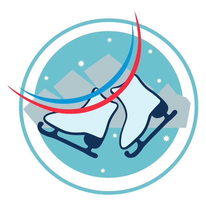 Duo Eisschnellläufer Skates