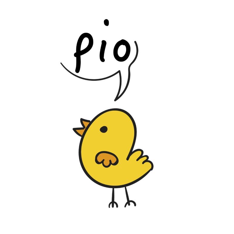 Beep! Cute Chick Cartoon Design