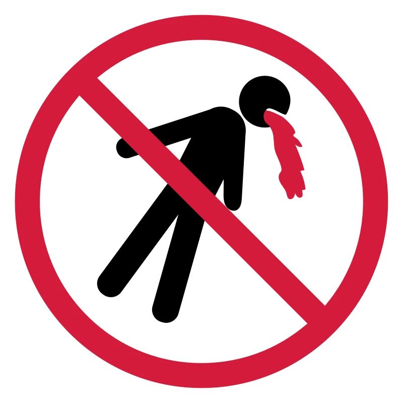 puke forbidden shield no blood funny vomit