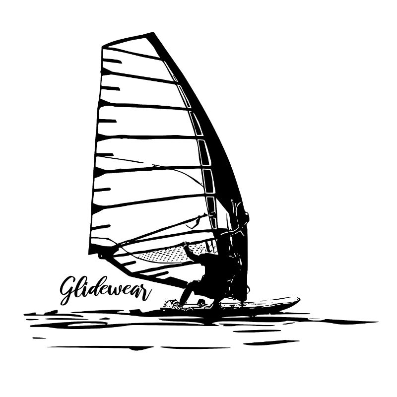 Windsurf Gliding Sketch