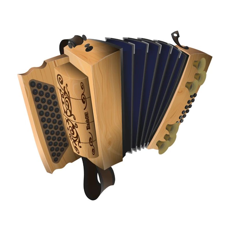 Styrian Harmonica - Swiss Pine/Blue | ZiachON!