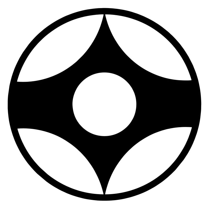 Symbole vectoriel de karaté kanku Kyokushin