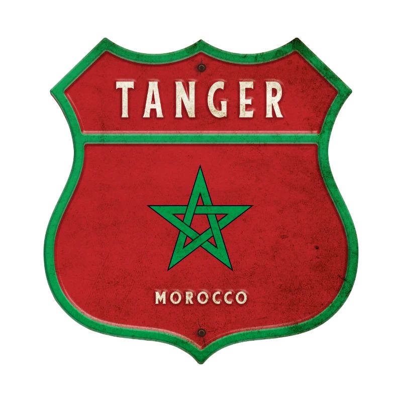 Tanger Marokko Wappen Flaggen Design