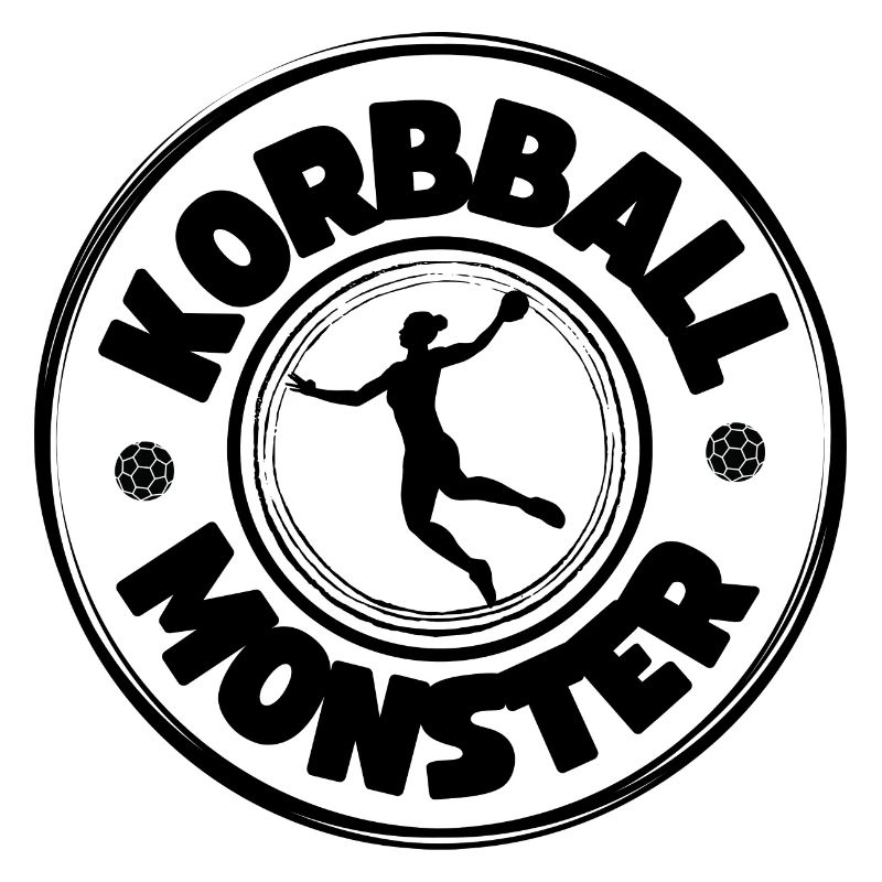 Korbball Monster (schwarze Schrift)
