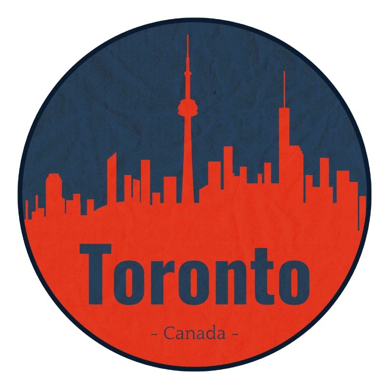 Toronto Skyline Circle Badge