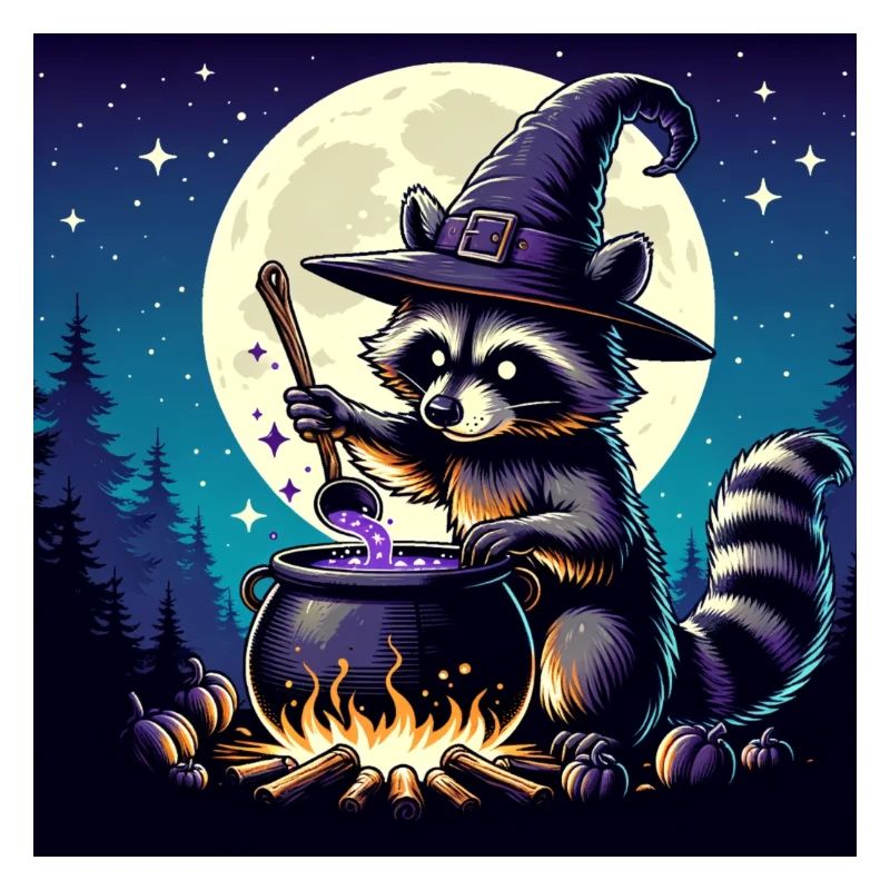Waschbär Halloween