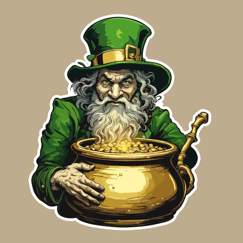 Leprechaun / Leprechaun / Vert / Gingembre / Irlande