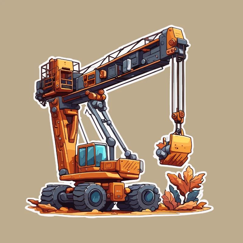 Kran / Baustelle / Seilwinde / Kransystem