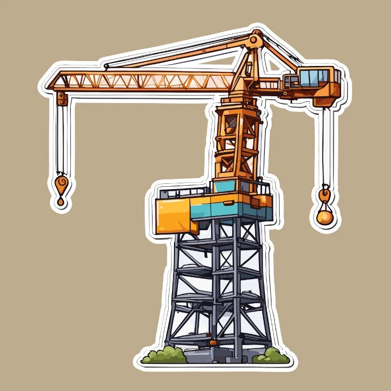 Grue / de chantier / treuil / système de grue