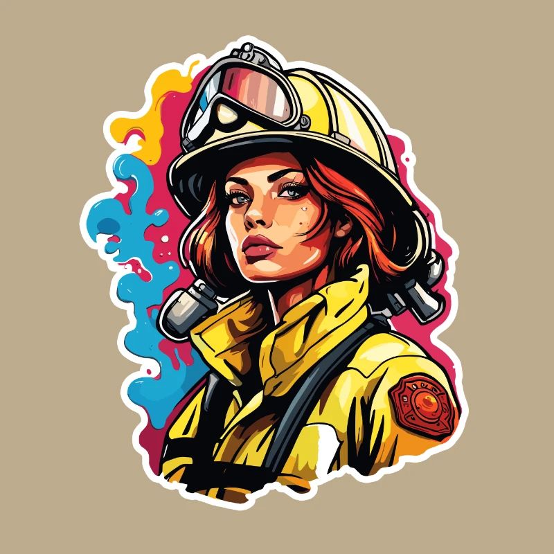 Firefighter / Fire / Fire / Extinguish / Heroine