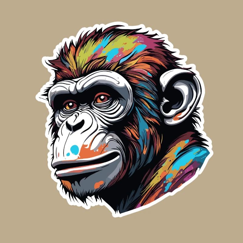 Monkey / Animal / Zoo / Chimpanzee / Wild / Comic