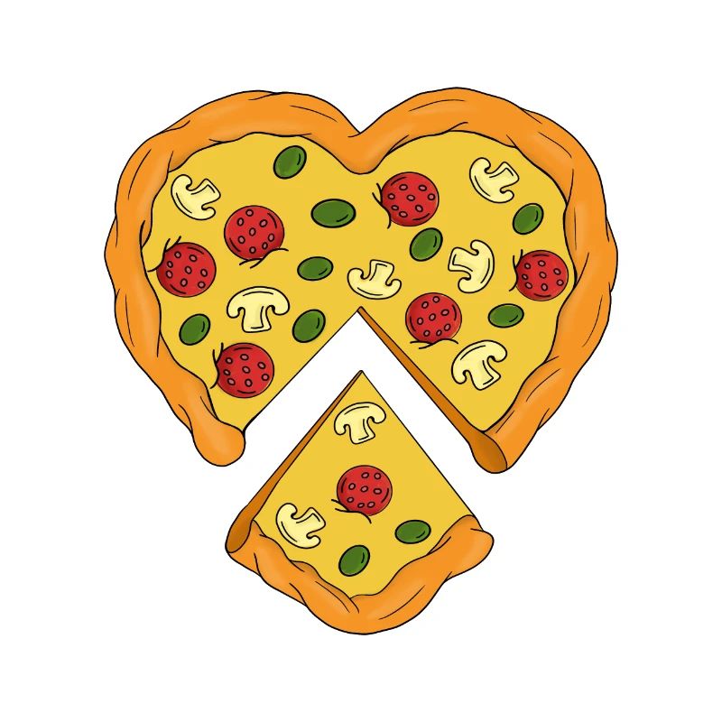 Heart Shaped Pizza
