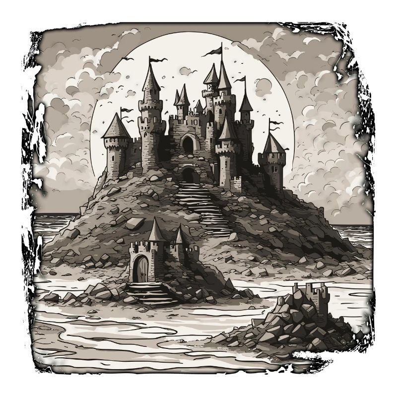 Château de sable / Construction / Jouer / Château / Vacances