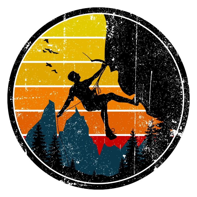 Climber at Sunset Badge