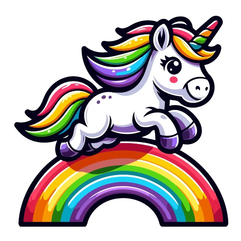 Radiant Rainbow Unicorn: The Magical Mare