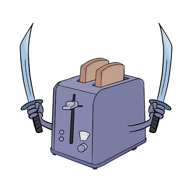 Toaster and the sword