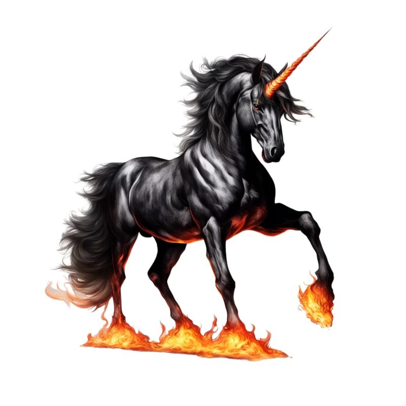 Das mächtige schwarze Einhorn