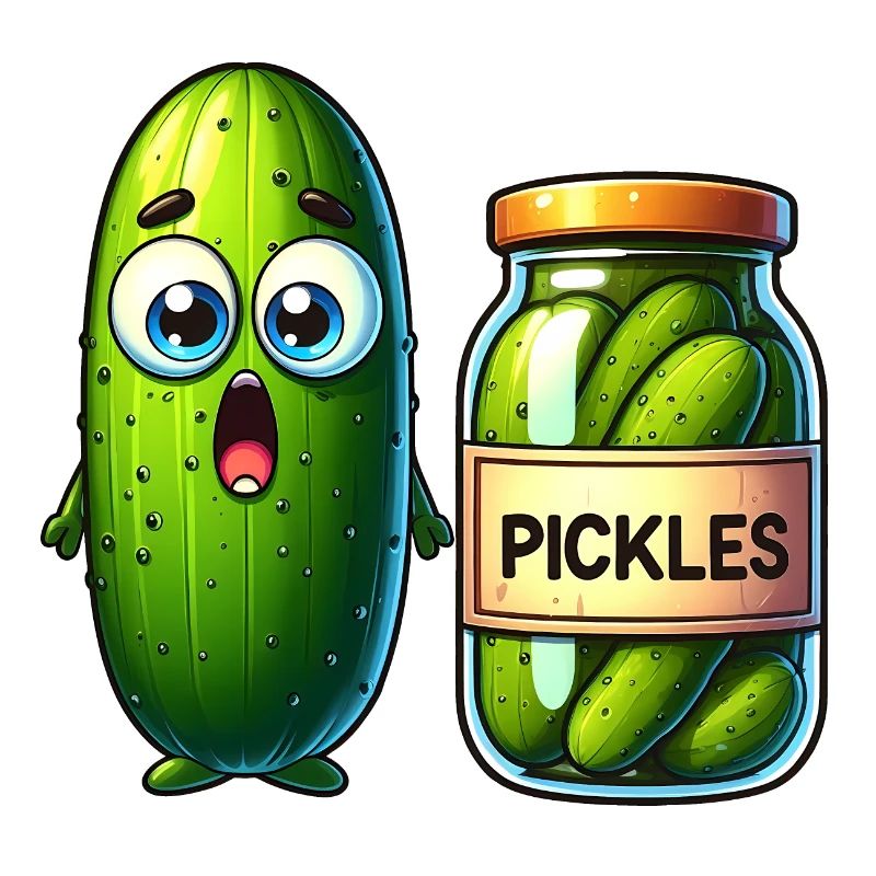 Cucumber's Pickle Predicament: Shocked and Jarred!