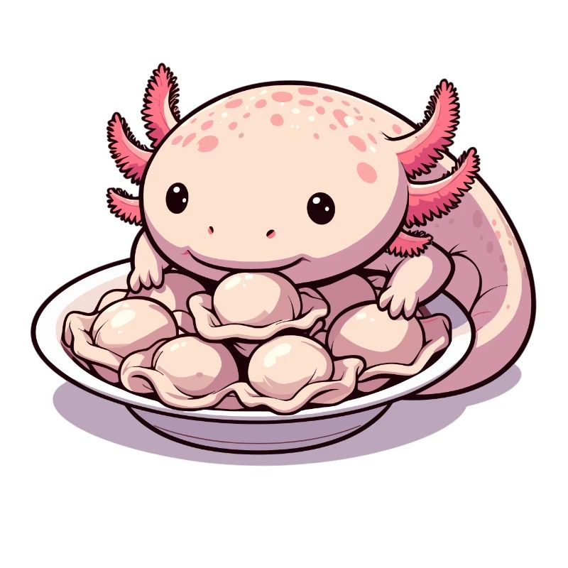 Axolotl Pelmeni Cute Gift